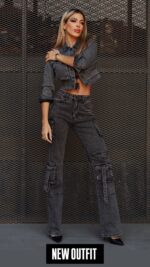 Jeans Cargo Roma Dark Nevado