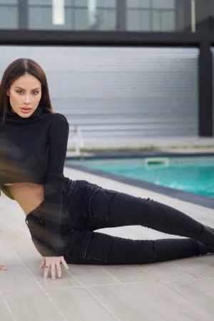 Jeans Cargo Skinny Black - Vista 5