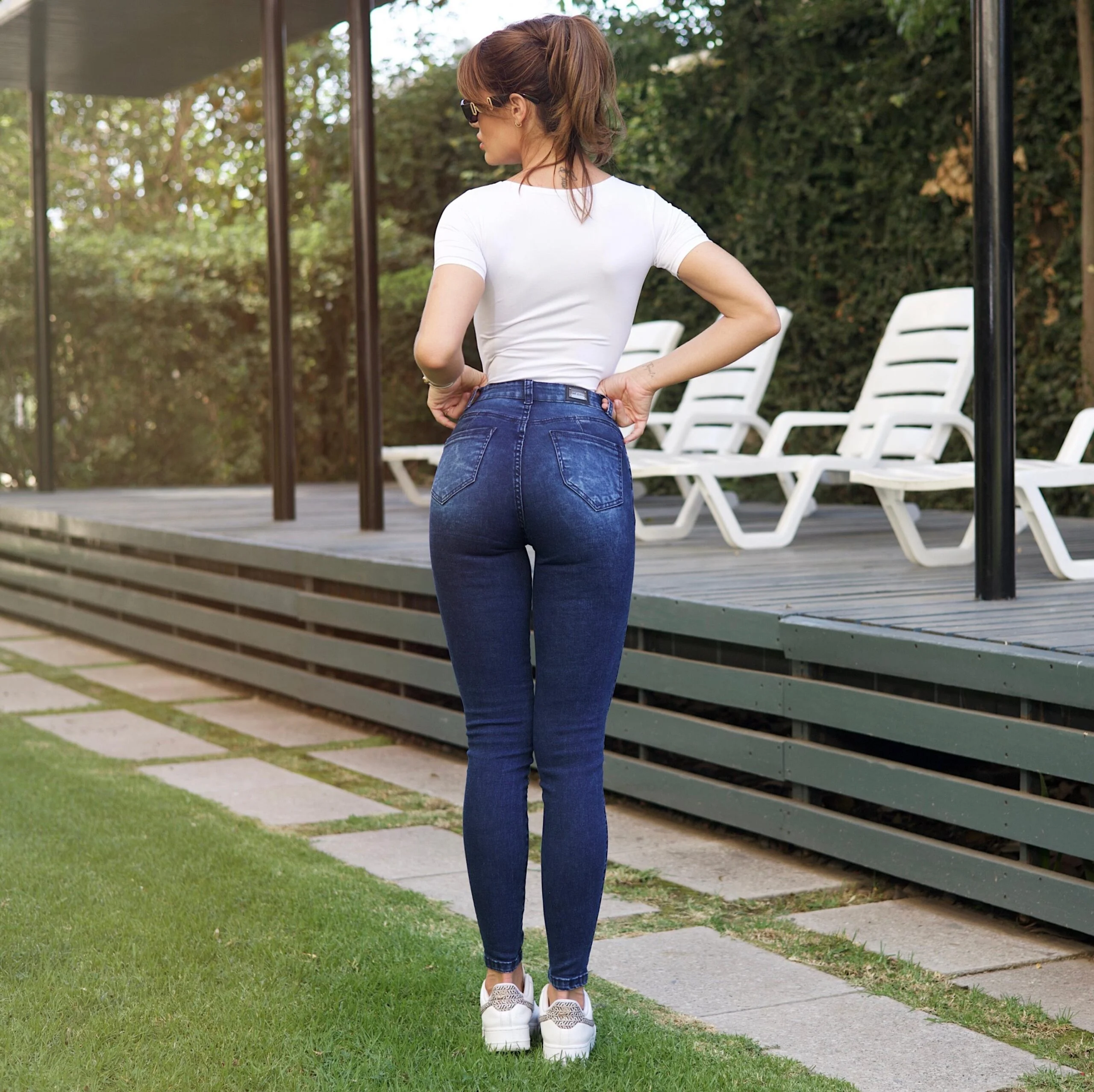 Cargo Skinny Blue Nevado - Vista 4