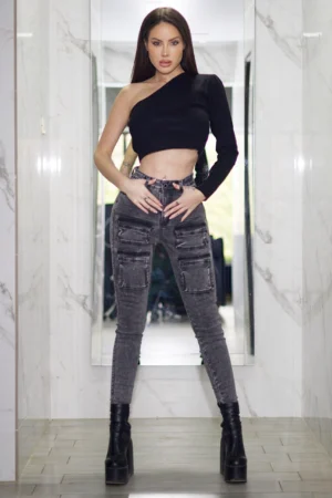 Cargo Skinny Gris Nevado