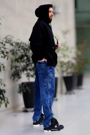 Jeans Men Oversize Blue Desgastado - Vista 4