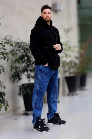 Jeans Men Oversize Blue Desgastado - Vista 3