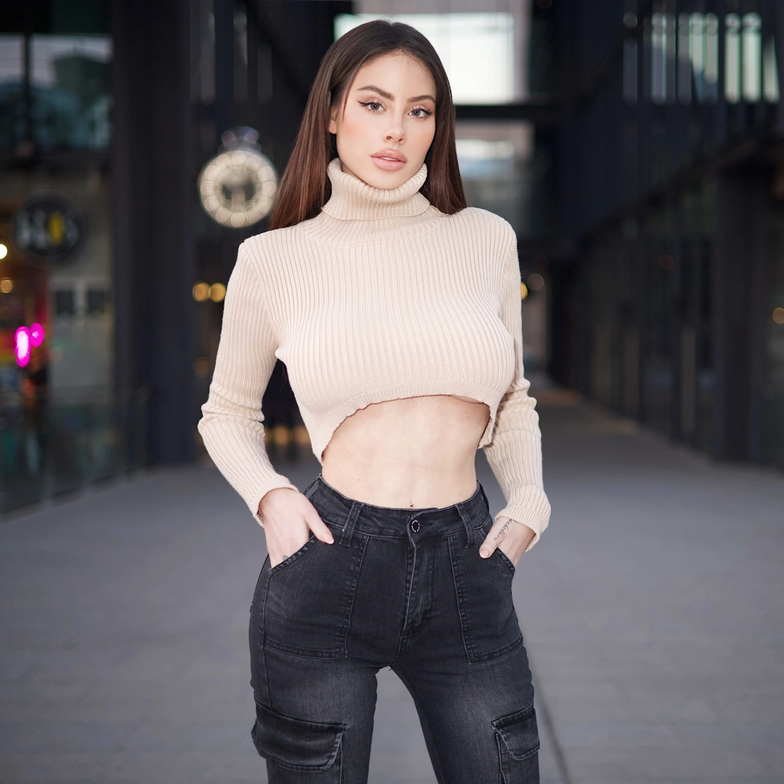 Jeans Cargo Black Desgastado - Vista 3