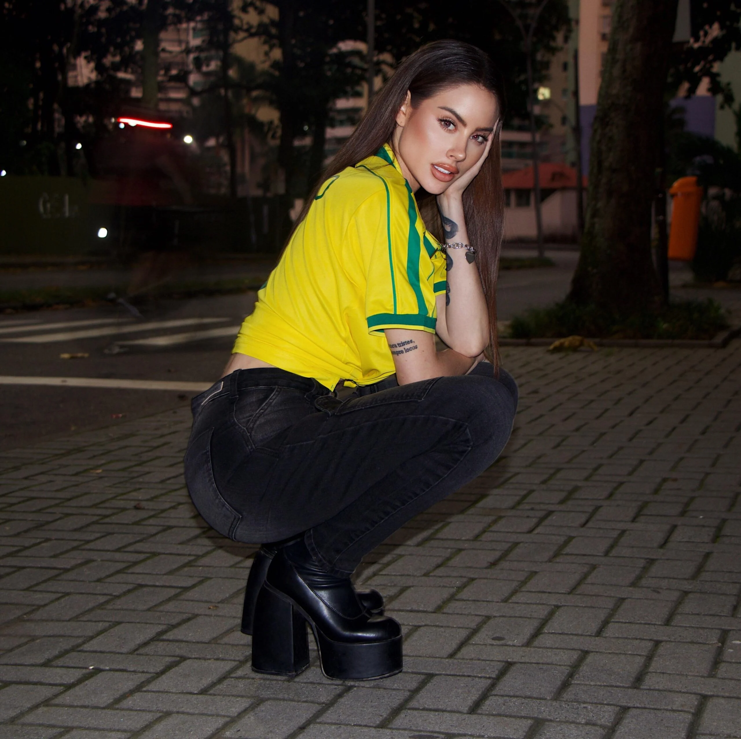 Jeans W. Cargo Black Desgastado - Vista 4