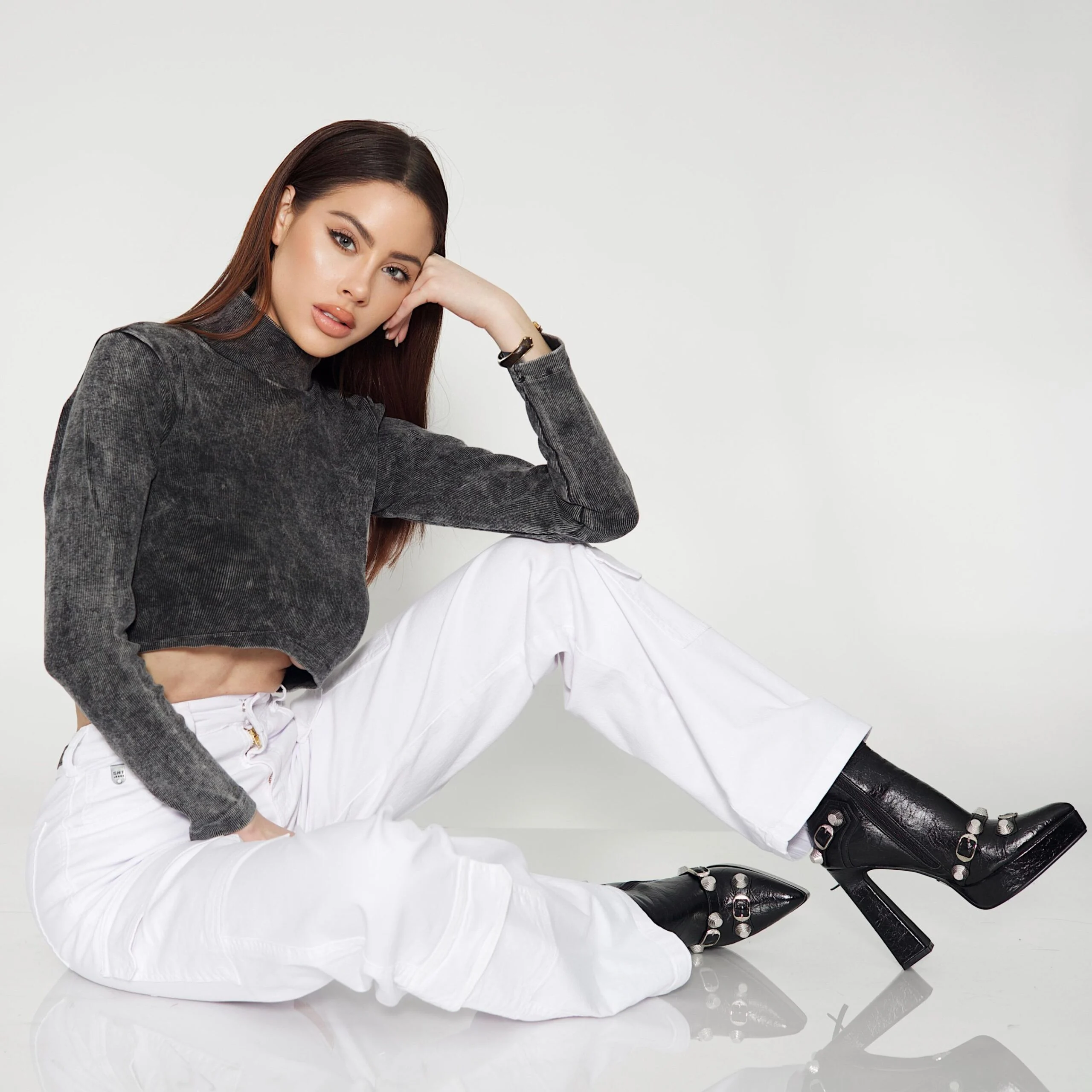 Jeans Cargo White - Vista 4