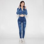 Jeans Cargo Skinny Blue Intermedio