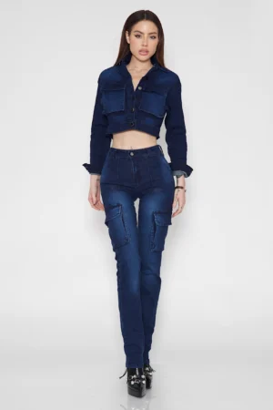 Jeans Cargo Blue