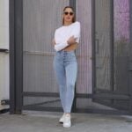 Jeans Monaco Color Celeste Ice