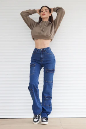 Jeans Cargo Paris Blue Intermedio