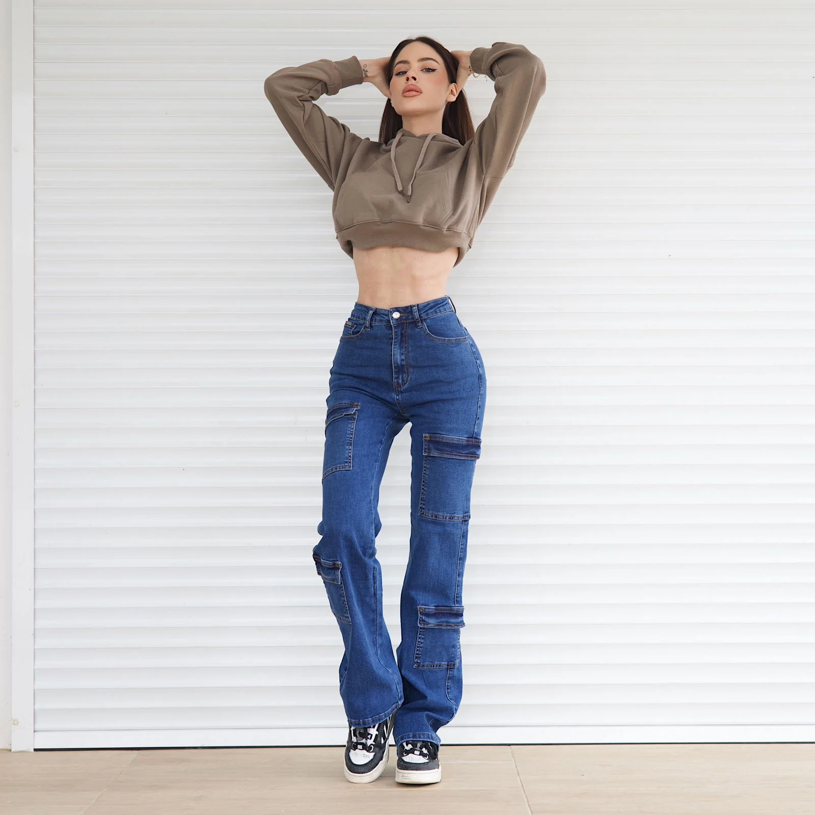 Jeans Cargo Paris Blue Intermedio