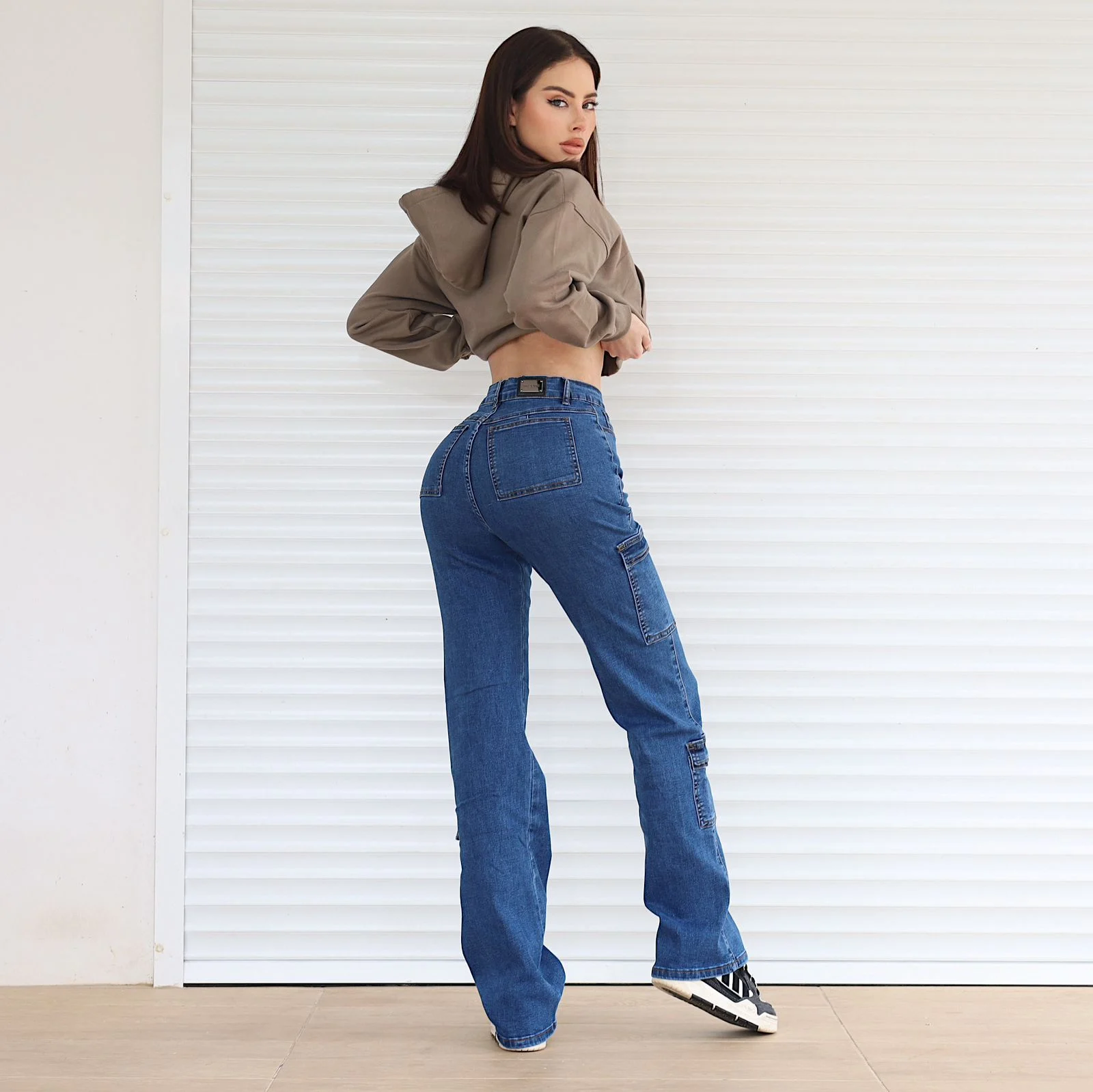 Jeans Cargo Paris Blue Intermedio - Vista 3