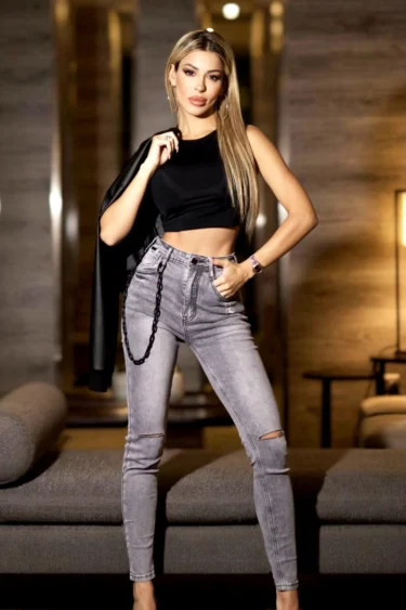 Jeans Rockstar Grigio Nevado