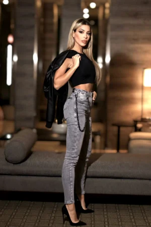 Jeans Rockstar Grigio Nevado - Vista 3