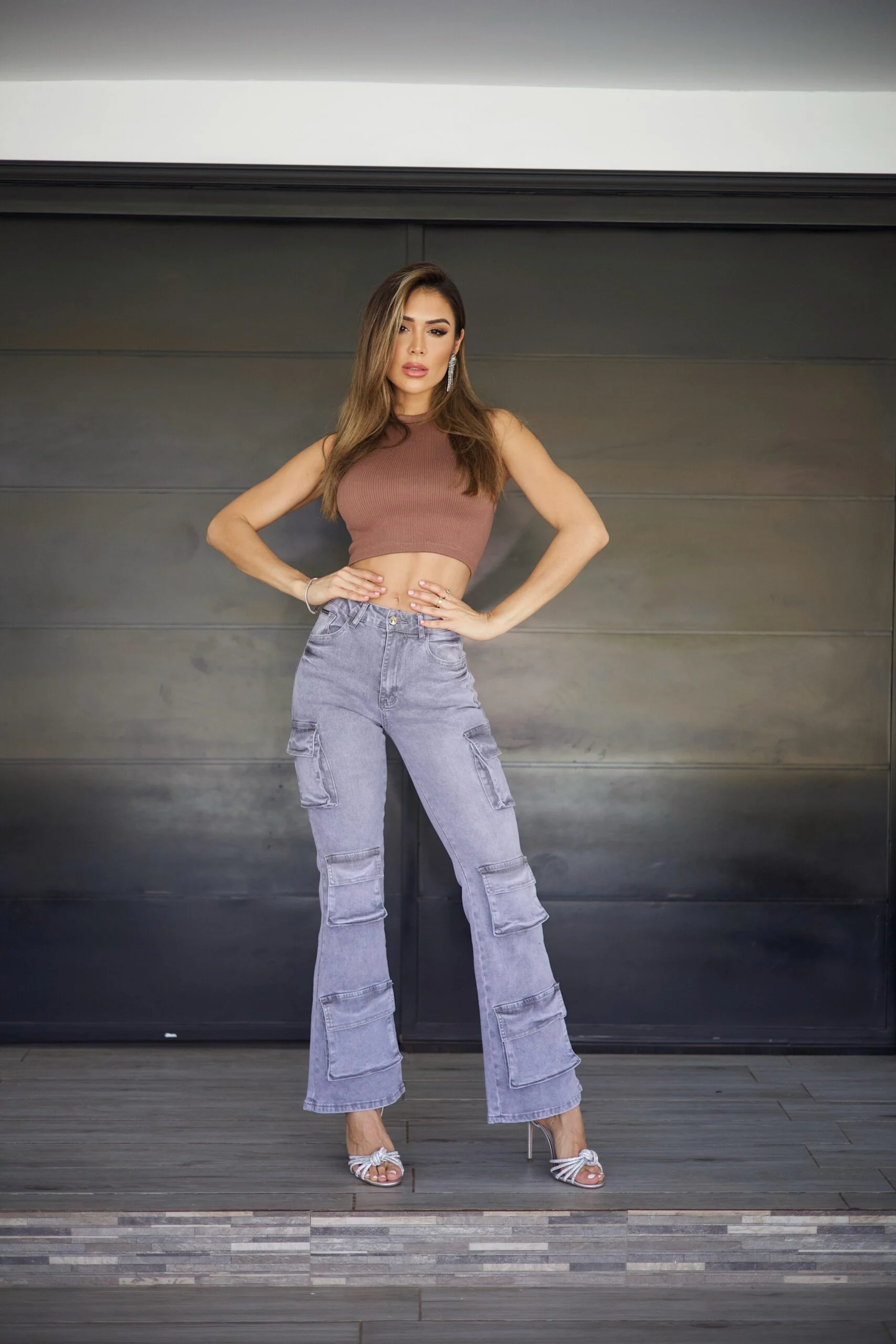 Jeans Cargo Santorini Celeste Ice