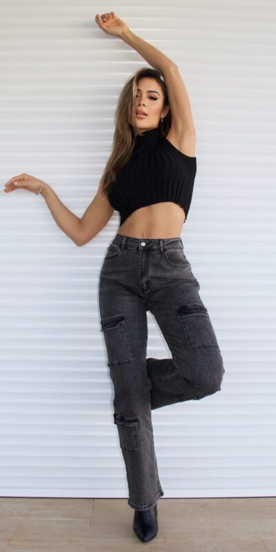 Jeans Cargo Paris Dark Nevado