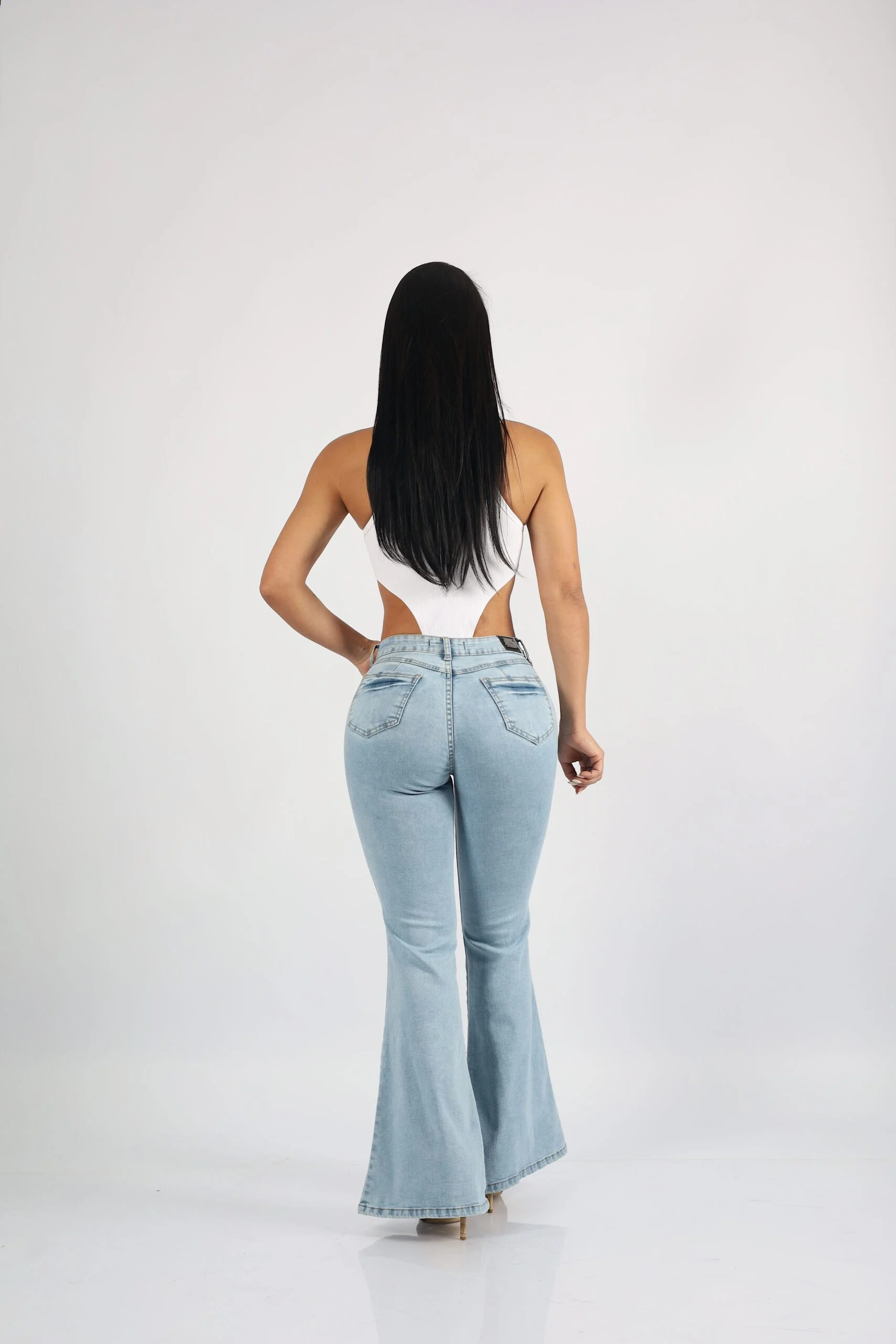 Jeans Flare Tahali Celeste Rock - Vista 4