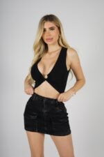 Falda Cargo Black Desgastada - Imagen 2