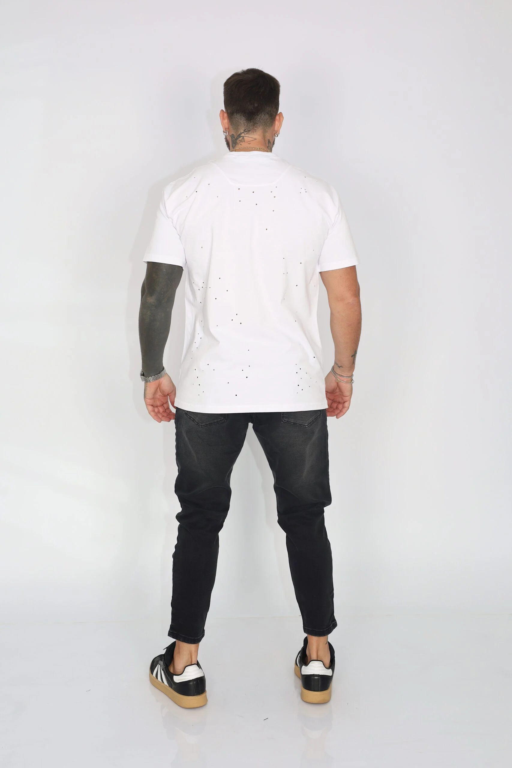 Jeans Men Black Destroyed - Vista 4