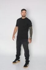 Jeans Men Oversize Black Desgastado