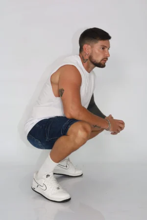 Short Men Cargo Blue Intermedio