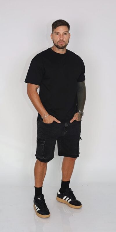 Short Men Cargo Black