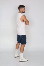 Short Men Cargo Blue Intermedio - Imagen 4