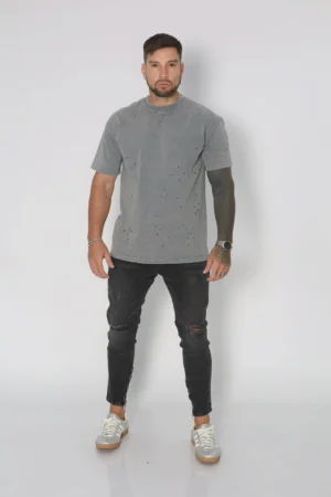 Jeans Men Dark Zipper