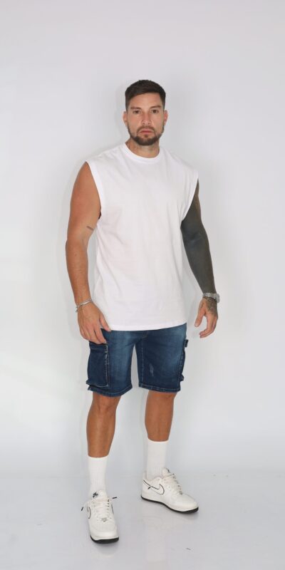 Short Men Cargo Blue Intermedio