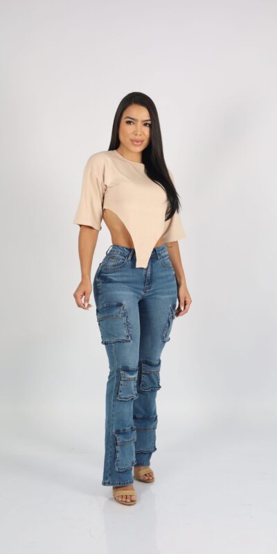 Jeans Multipocket Santorini Blue Intermedio