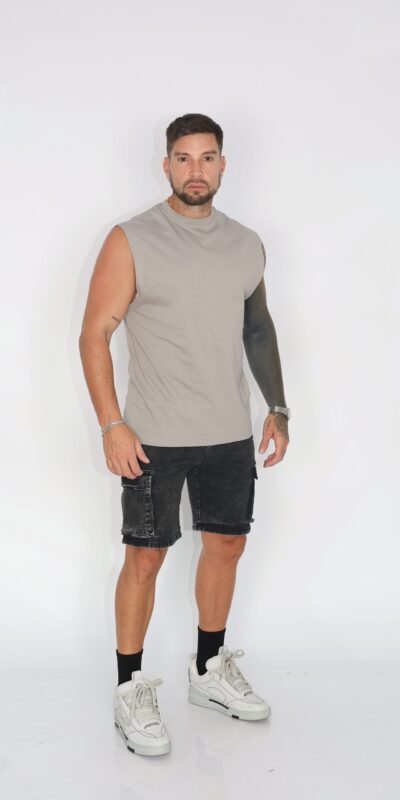 Short Men Cargo Gravillado