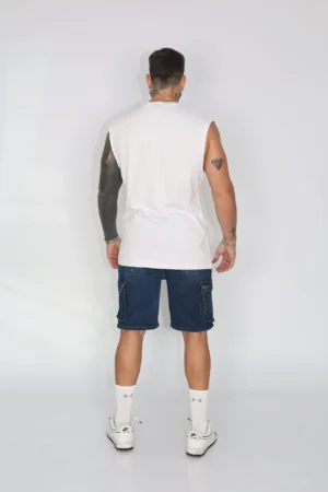 Short Men Cargo Blue Intermedio - Vista 5