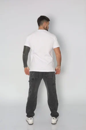 Jeans Men Oversize Black Desgastado - Vista 3