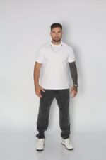 Jeans Men Oversize Black Desgastado