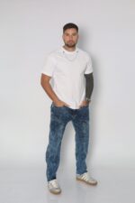 Jeans Men Oversize Black Desgastado