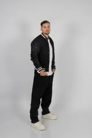 Jeans Men Cargo Multipocket Black - Vista 3