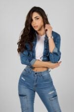 Jeans Cargo Paris celeste destroyed - Imagen 4