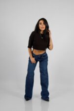 Jeans Wide Leg Blue Intermedio
