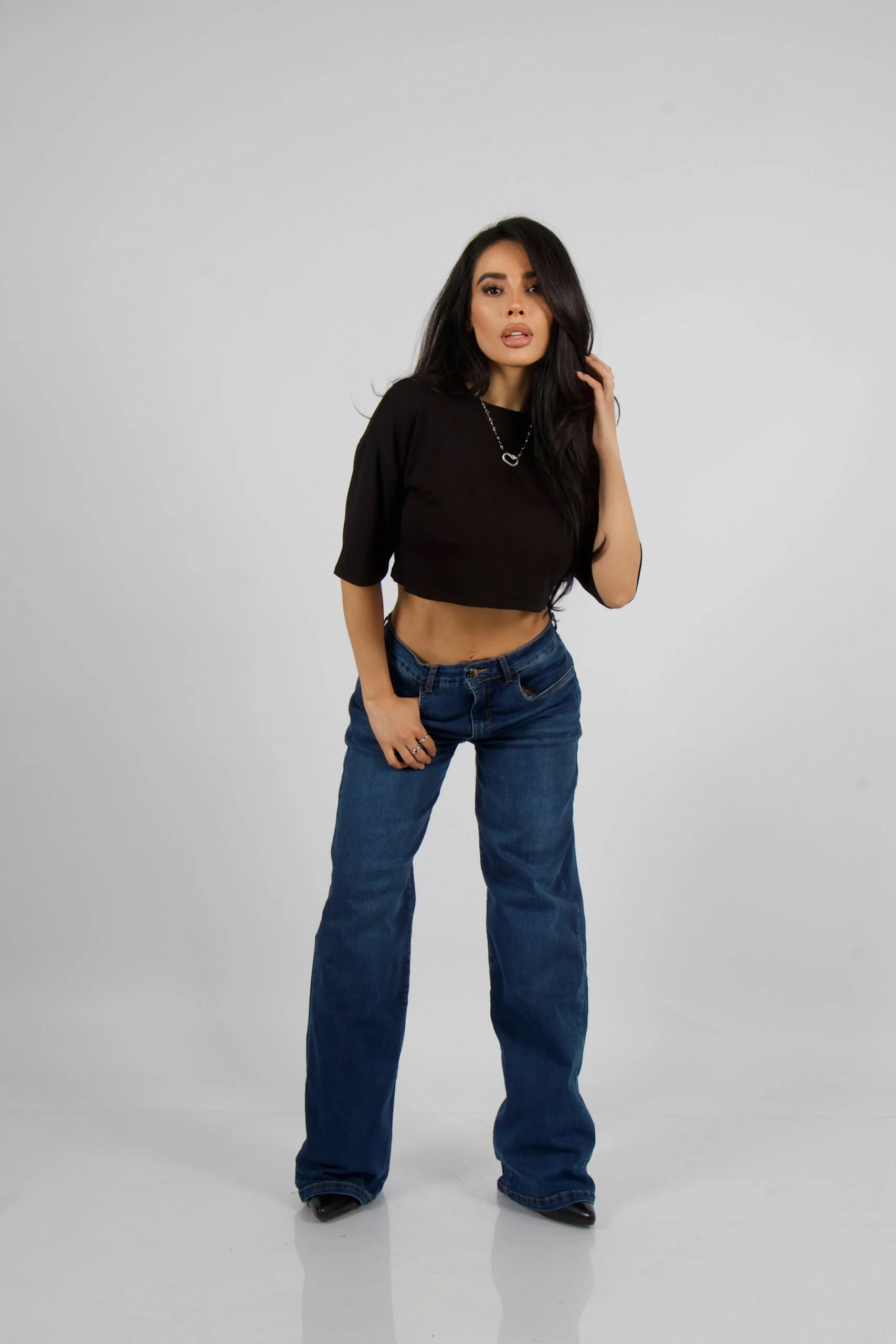 Jeans Wide Leg Blue Intermedio