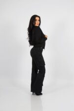 Jeans Cargo Multipocket Santorini black - Imagen 4