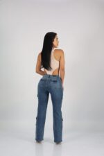 Jeans Cargo Paris Blue Destroyed - Imagen 3