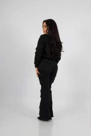 Jeans Cargo Multipocket Santorini black