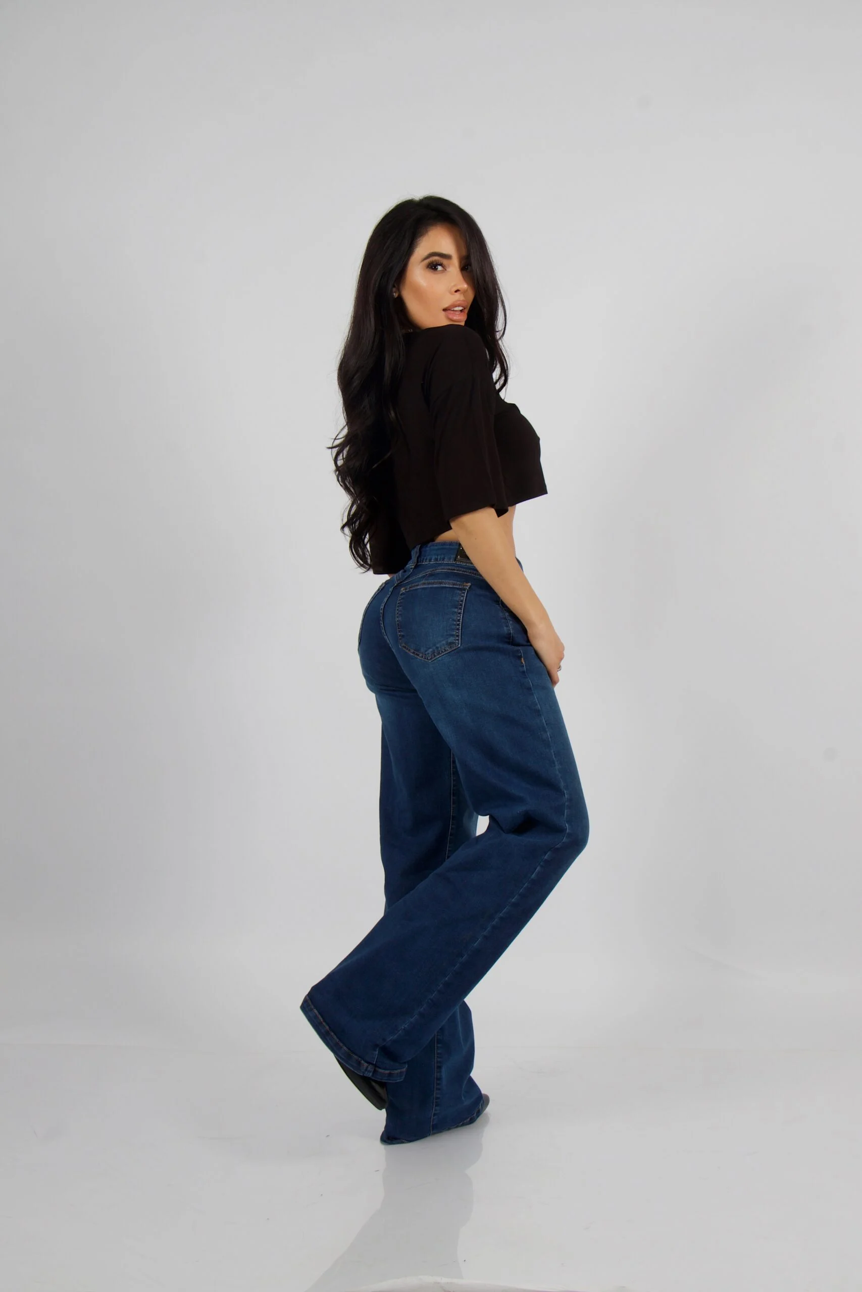 Jeans Wide Leg Blue Intermedio