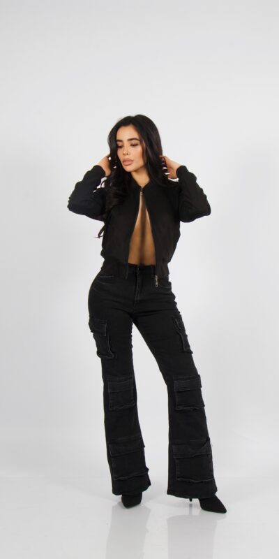 Jeans Cargo Multipocket Santorini black