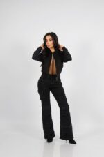 Jeans Cargo Multipocket Santorini black