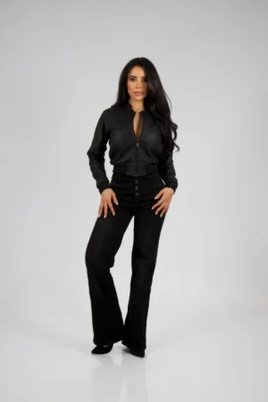 Jeans Wide Leg Black