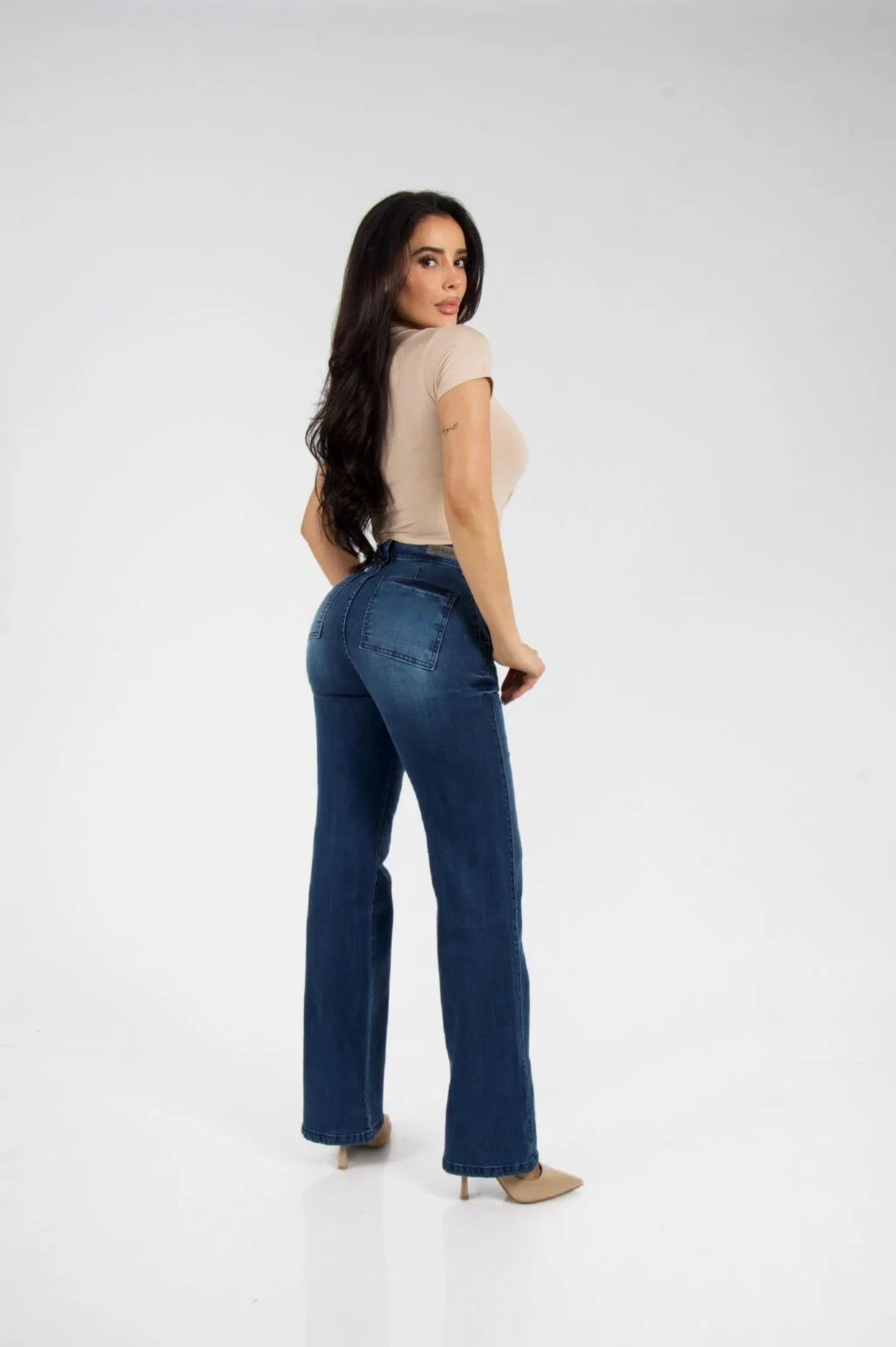 Jeans Wide Leg Blue intermedio