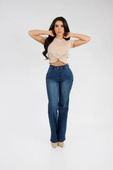 Jeans Wide Leg Blue intermedio