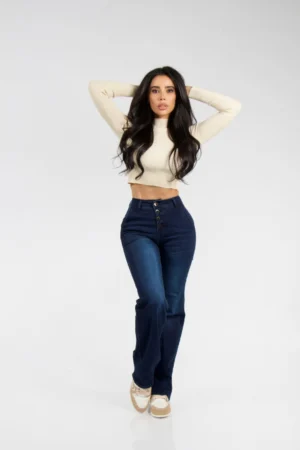 Jeans Wide Leg Blue intense