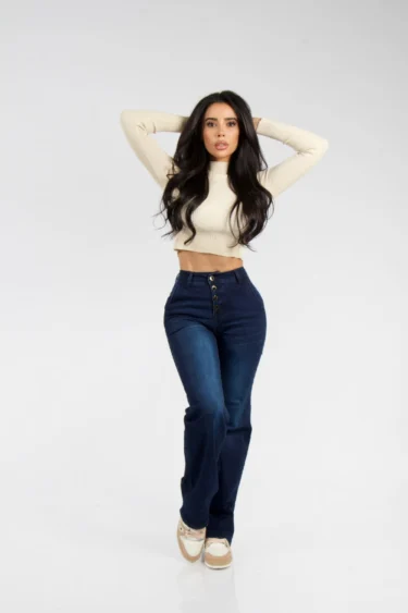 Jeans Wide Leg Blue intense