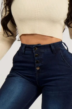 Jeans Wide Leg Blue intense - Vista 4